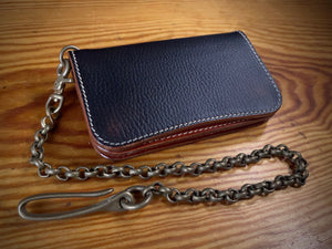 Special Trucker Wallet Vintage Russet Bicolor TexuCrafts