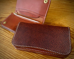 Special Trucker Wallet Vintage Russet Bicolor TexuCrafts