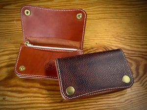 Special Classic Trucker Wallet V.2 Russet Bicolor TexuCrafts