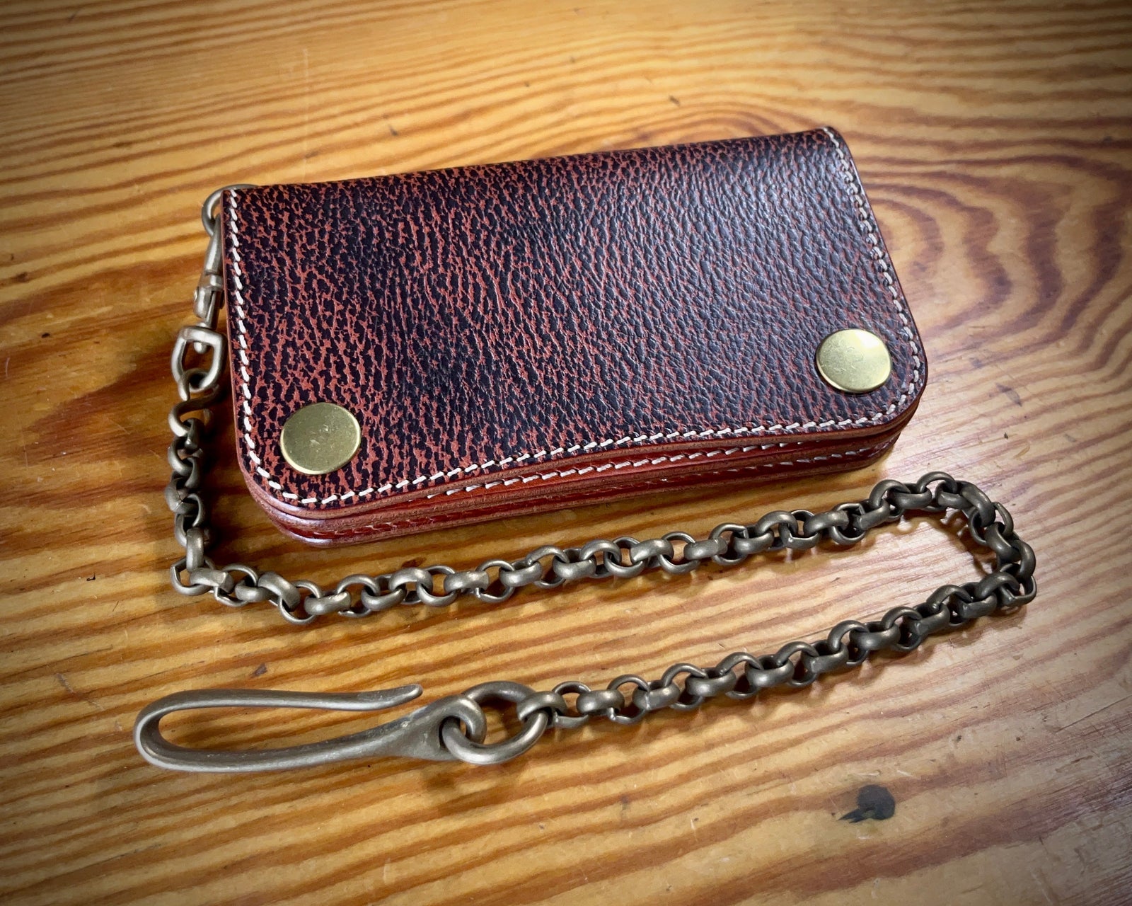 Special Classic Trucker Wallet V.2 Russet Bicolor TexuCrafts
