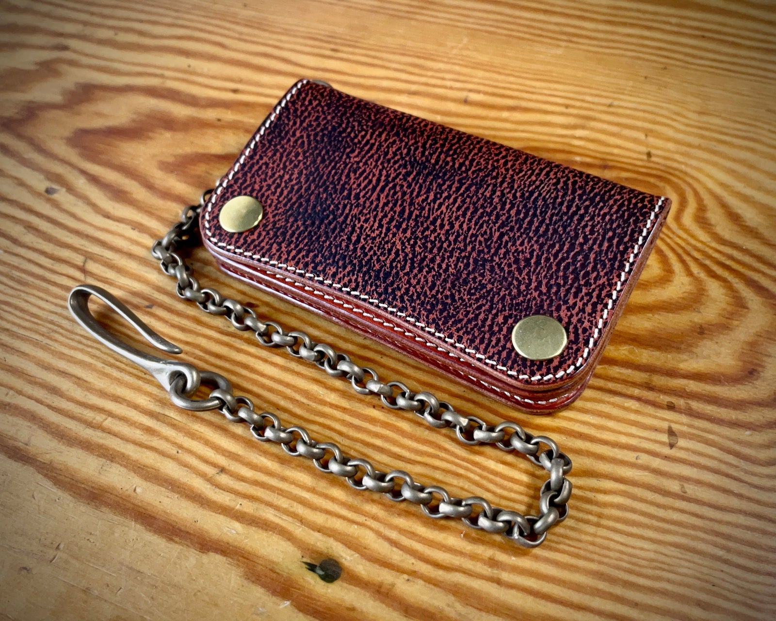 Special Classic Trucker Wallet V.2 Russet Bicolor TexuCrafts